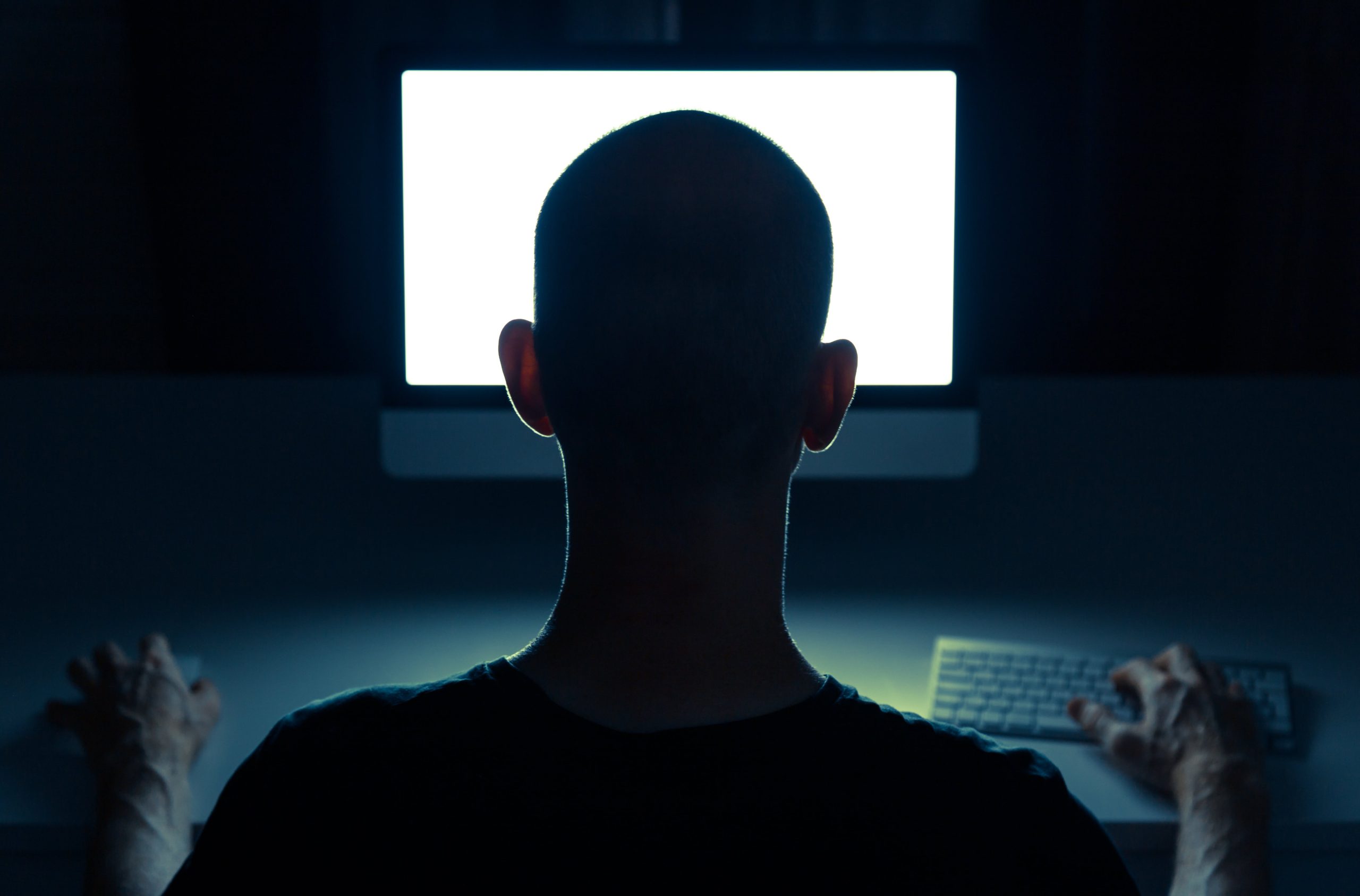 Internet Scammers In Dark Hacking
